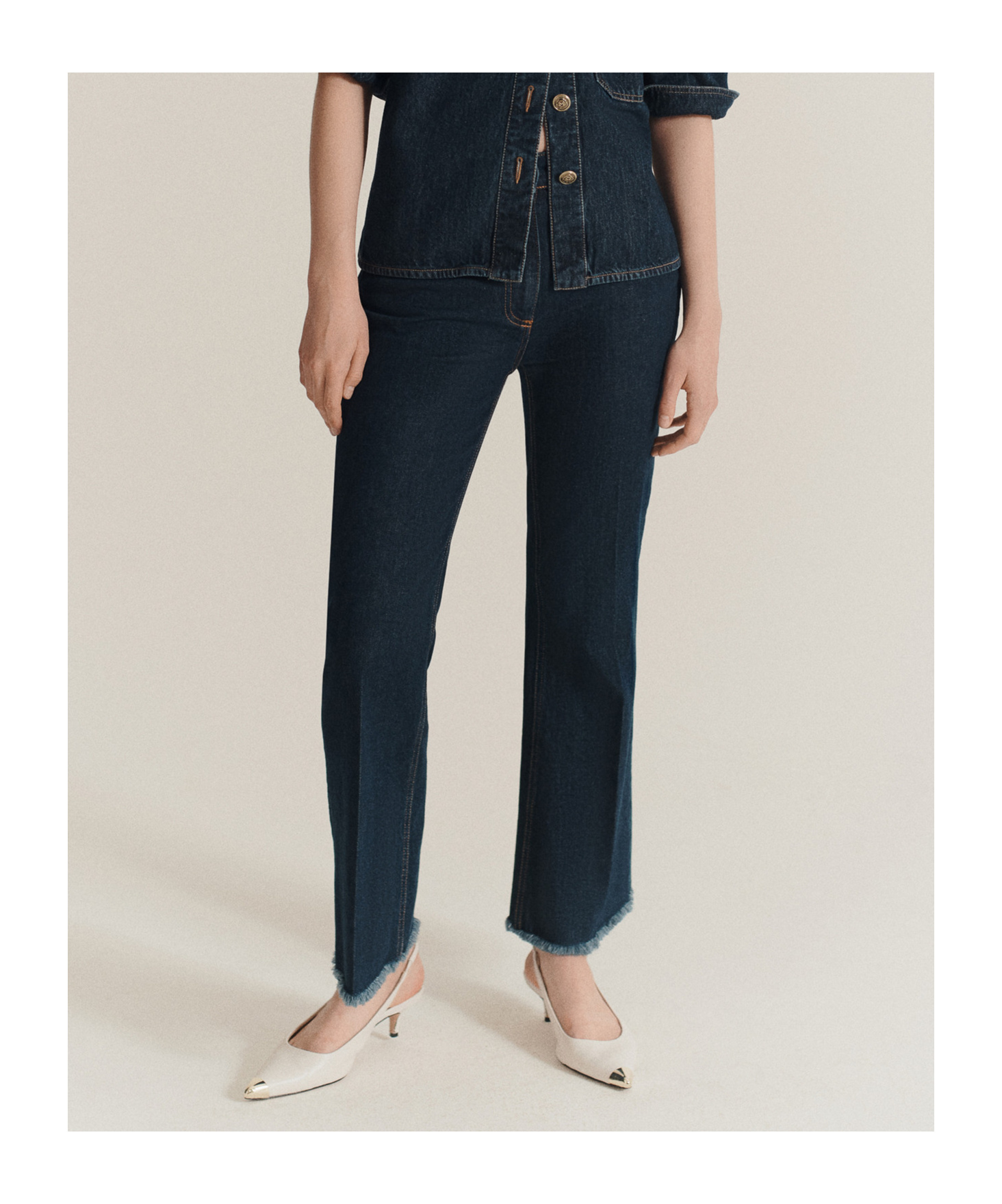 Marella Flared Cropped Jeans In Black
