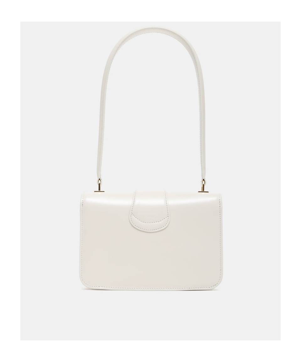 Celine Flap Tote Bag In White