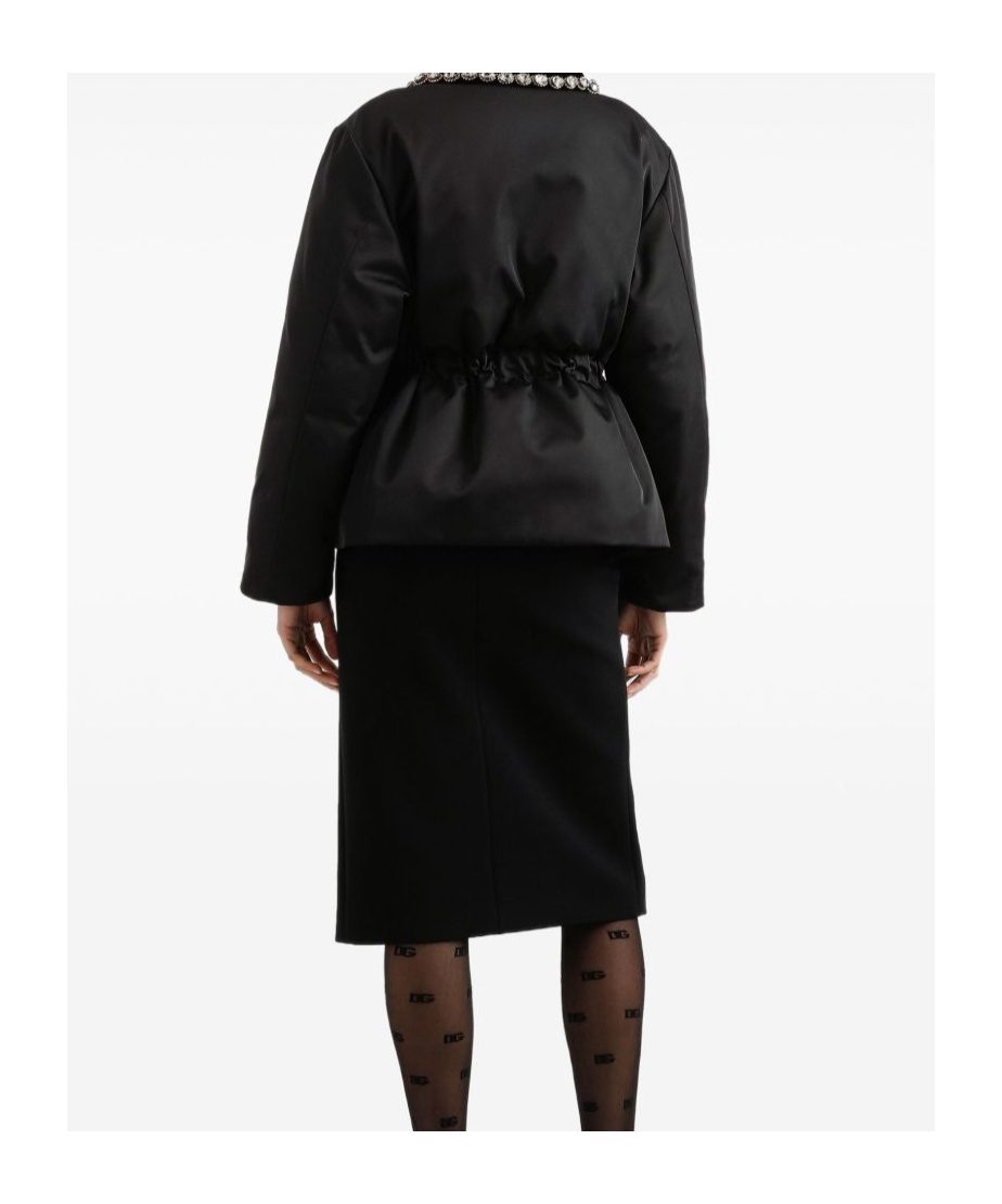 Dolce & Gabbana Midi Pencil Skirt Back Slit In Black