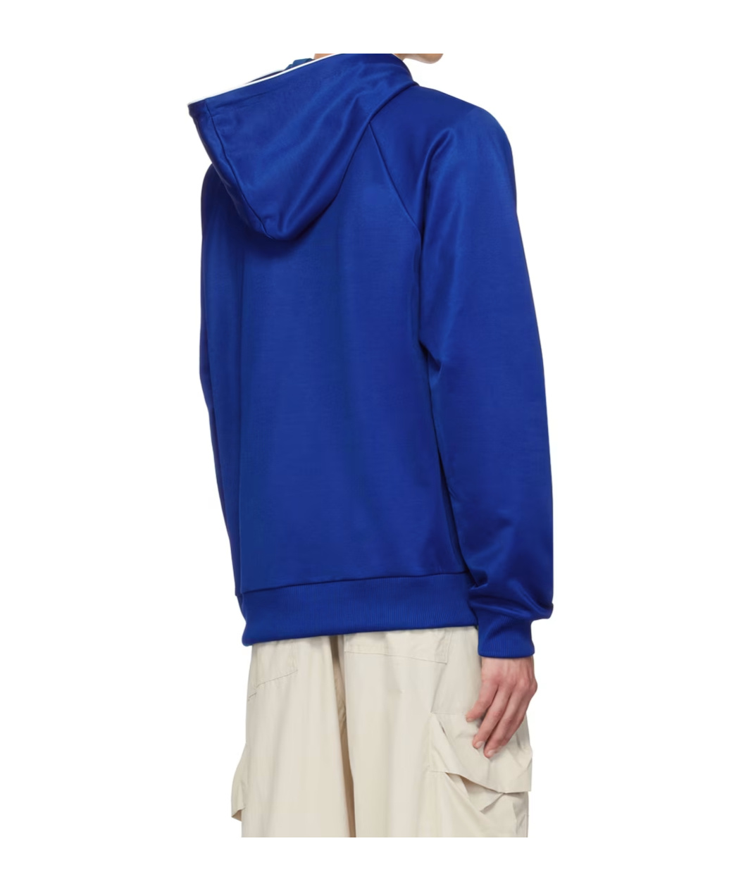 Lacoste Half-zipper Hooded Hooded Hoodie In Blue