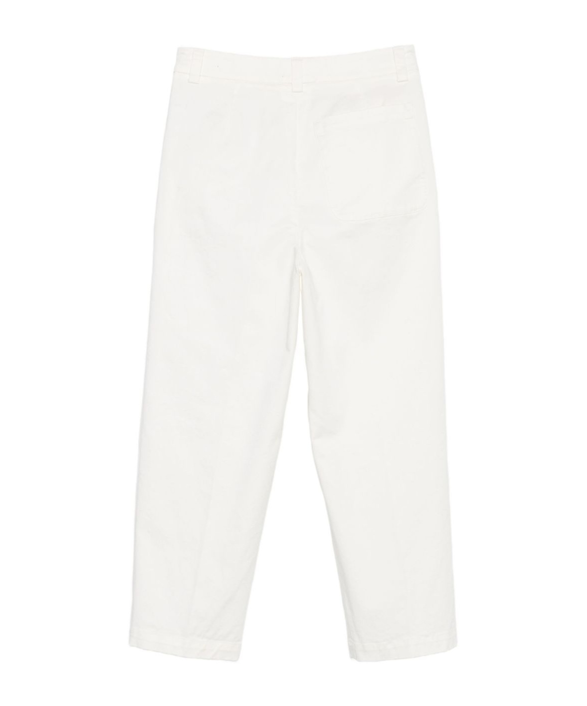 Barena Venezia Pleated Zipper Casual Pants In White