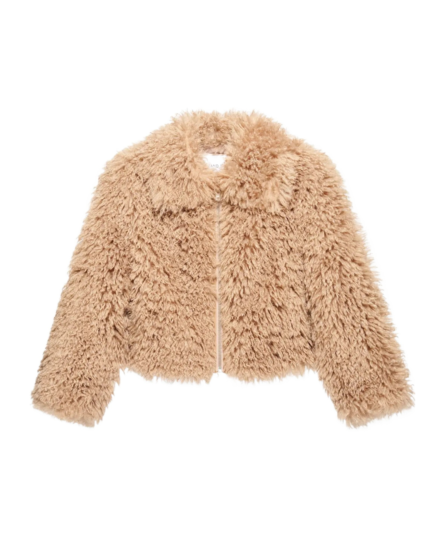 Stand Studio Zaylee Zip-up Blazer In Brown