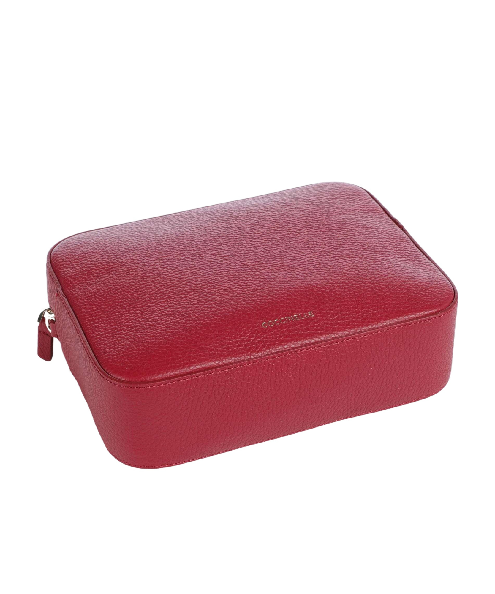 Coccinelle Zippered Shoulder Bag In Red