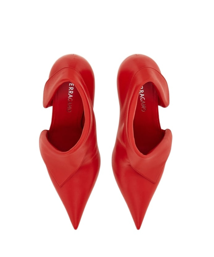 Ferragamo 85mm Eva Pumps In Red