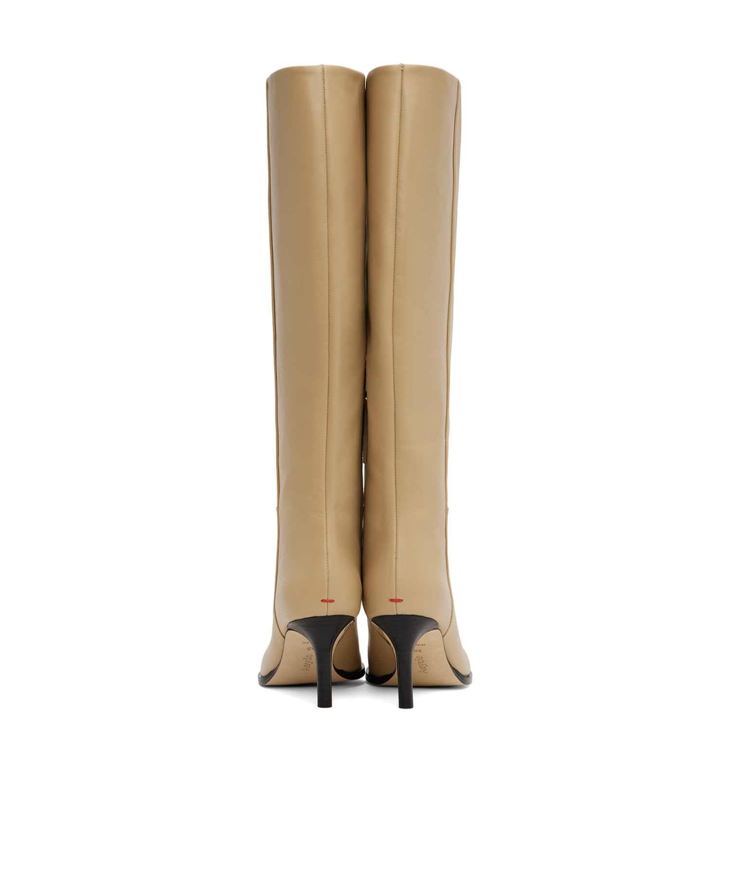 Aeyde Logo Boots In Nude