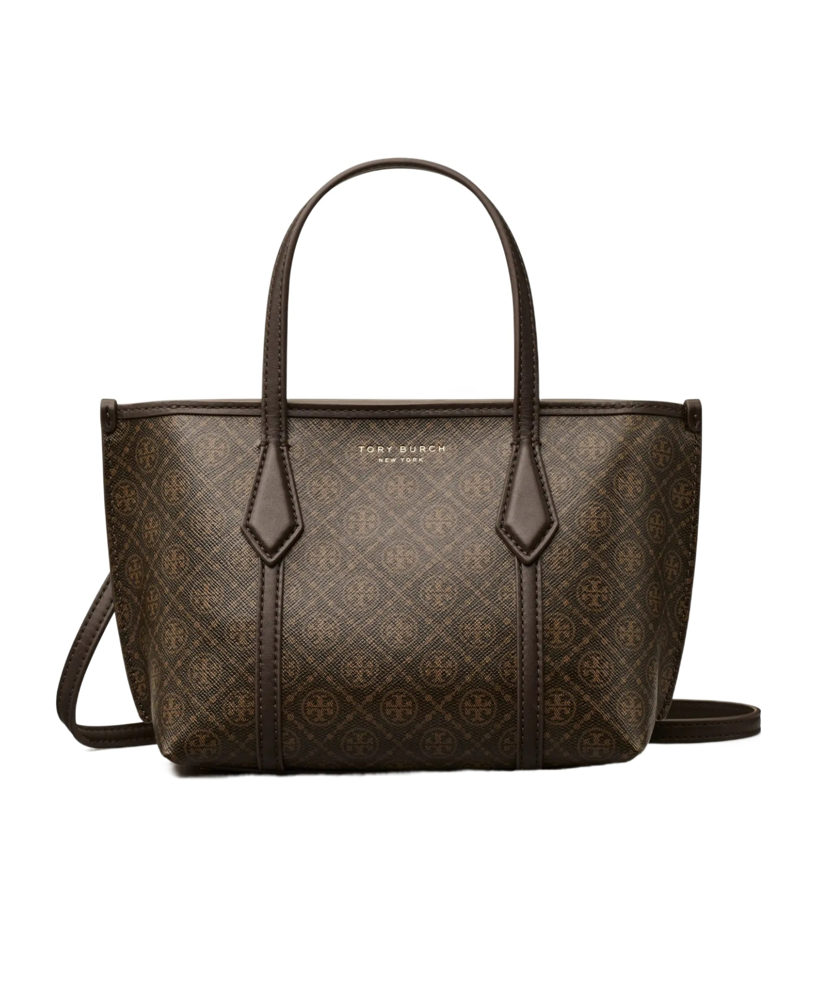 Tory Burch Perry Mini Tote In Brown