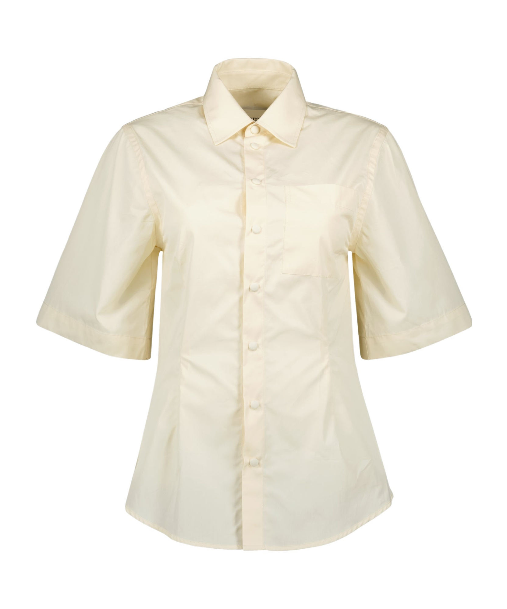 Ami Alexandre Mattiussi Lapel Short-sleeved Shirt In White