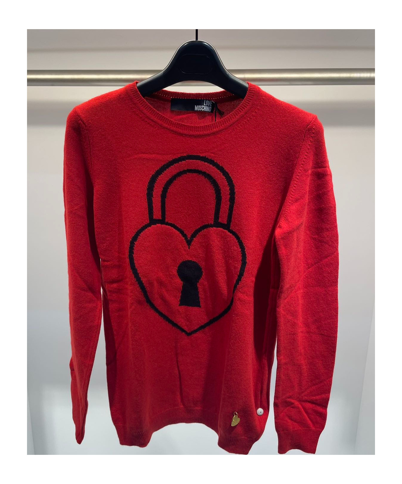MOSCHINO ROUND-COLLAR AND LONG-SLEEVED SWEATER