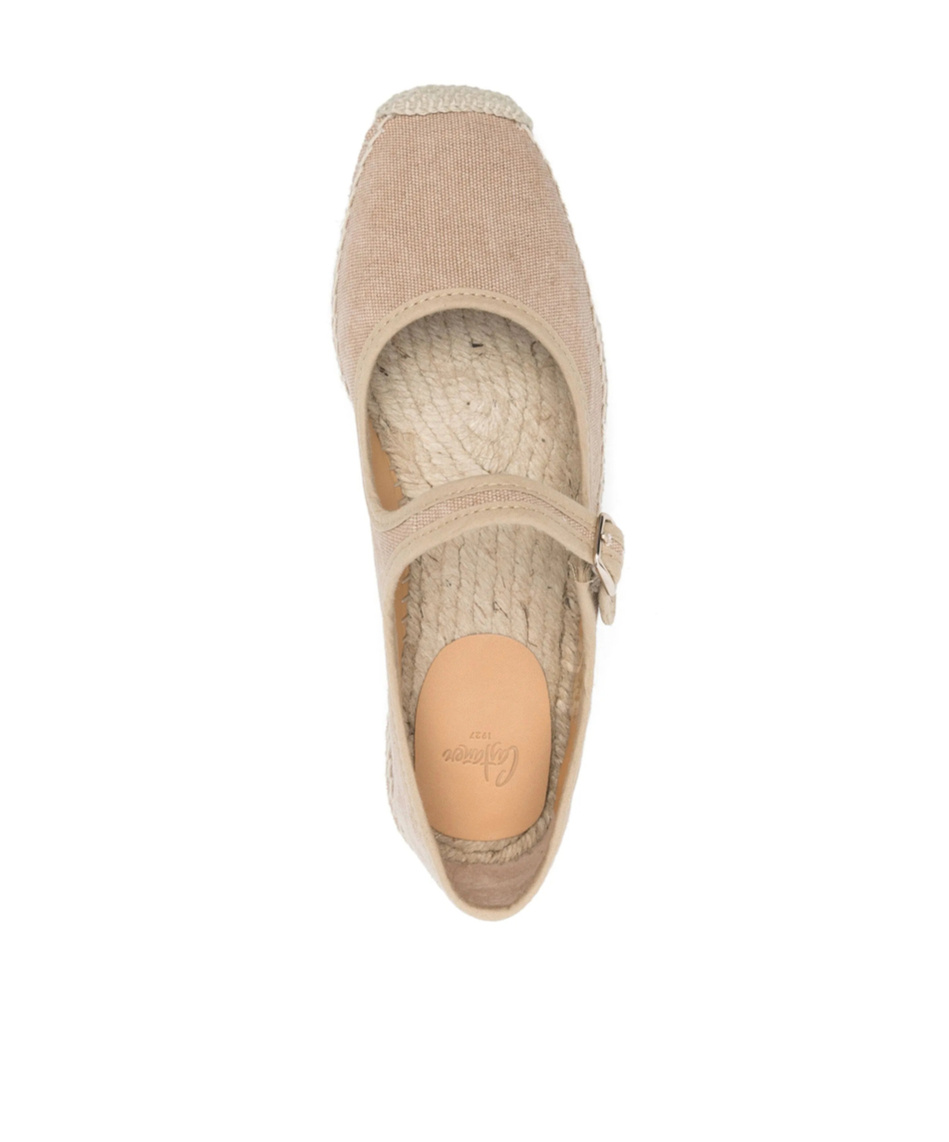Shop Castaã±er Castañer Padua Square Toe Espadrilles In Nude