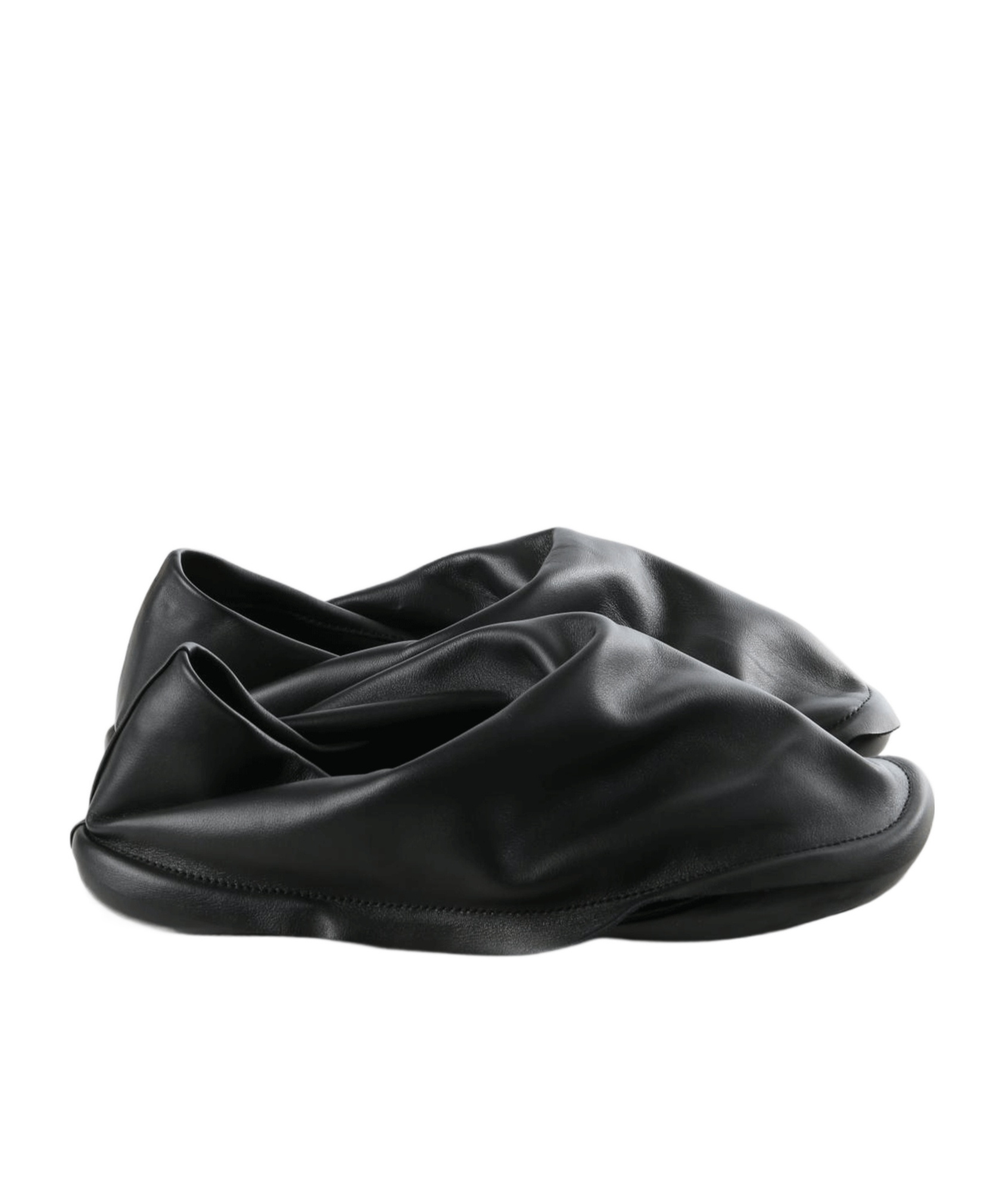 Camperlab Leather Flats In Black
