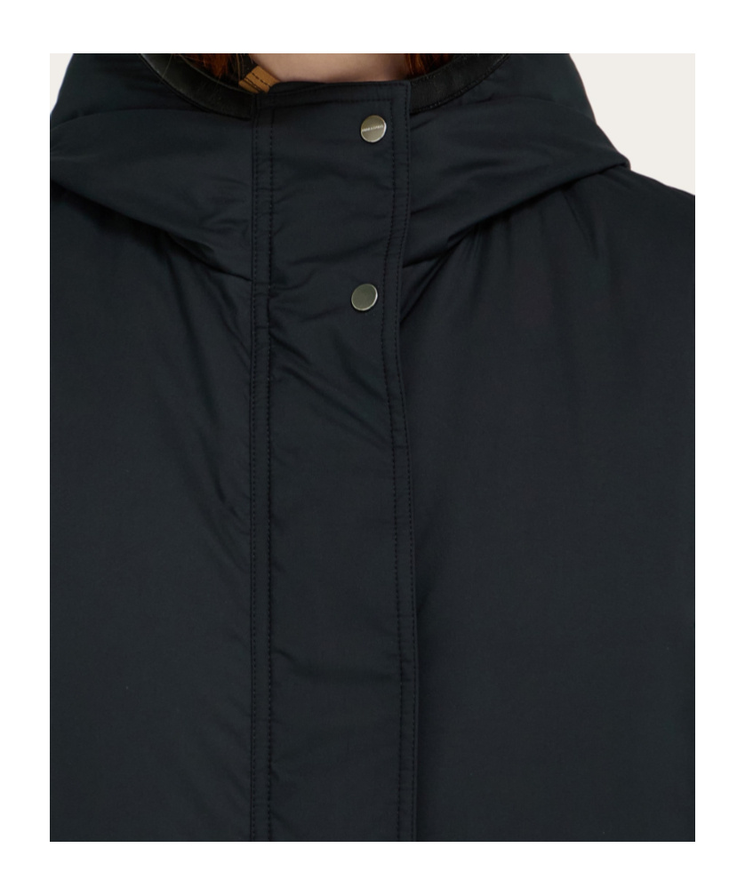 Ferragamo Padded Parka Jacket In Black