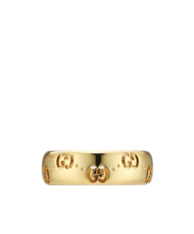 Gucci Icon 18k Gg Thin Ring