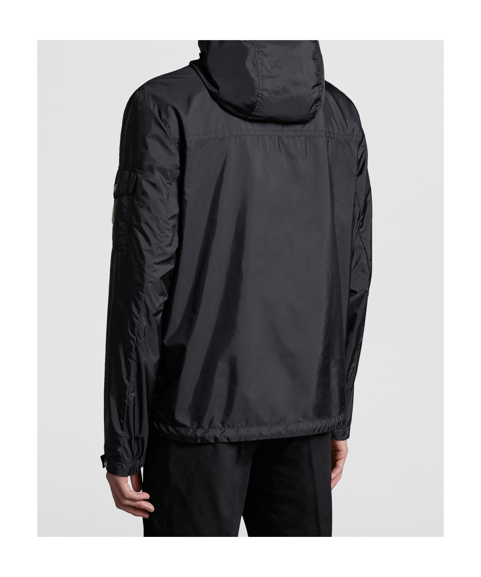 Moncler Lightweight Water-proof Jacket In Black