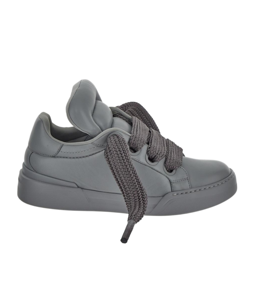 Dolce & Gabbana Portofino Low-top Sneakers In Gray