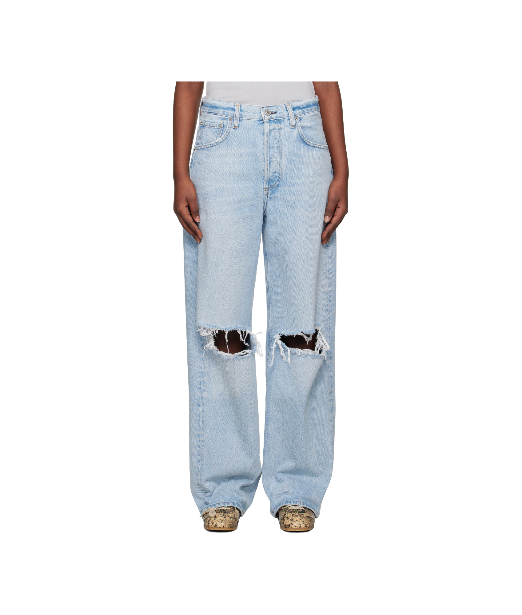 Citizen Of Humanity Ayla Baggy Jeans In Blue