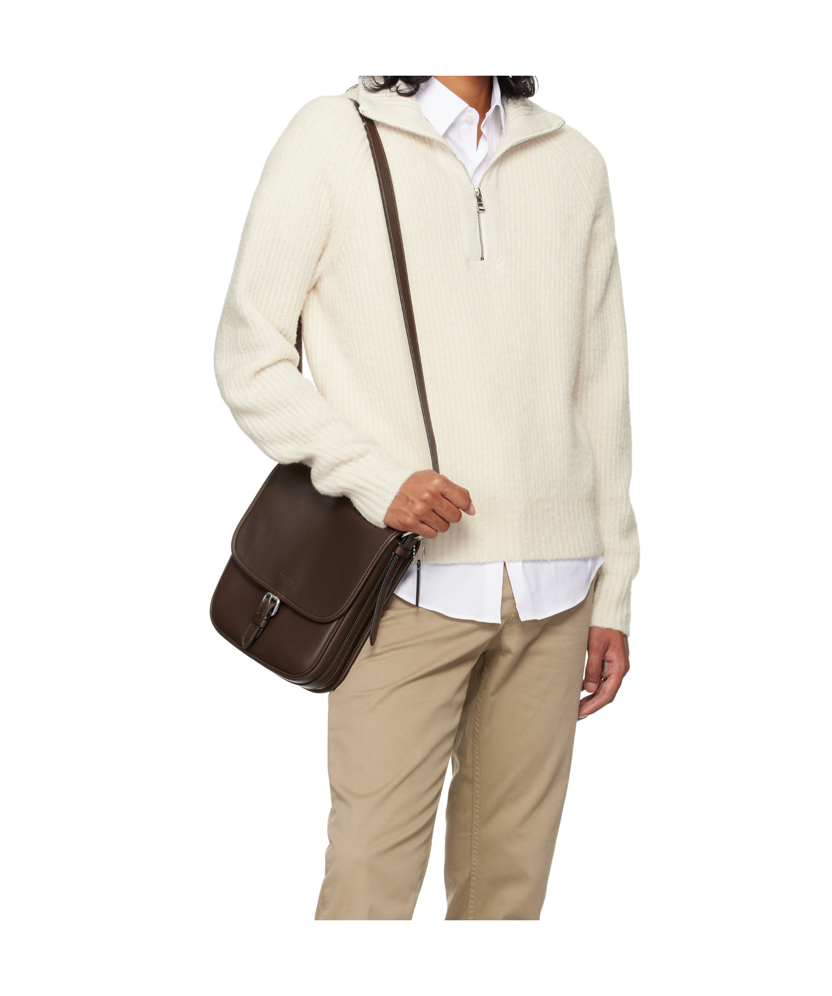 Shop Coach Hitch Flap Crossbody Bag In Maple