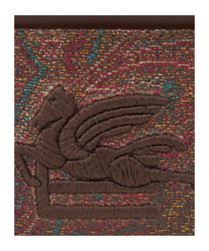 Etro Paisley Pattern Clip In Brown