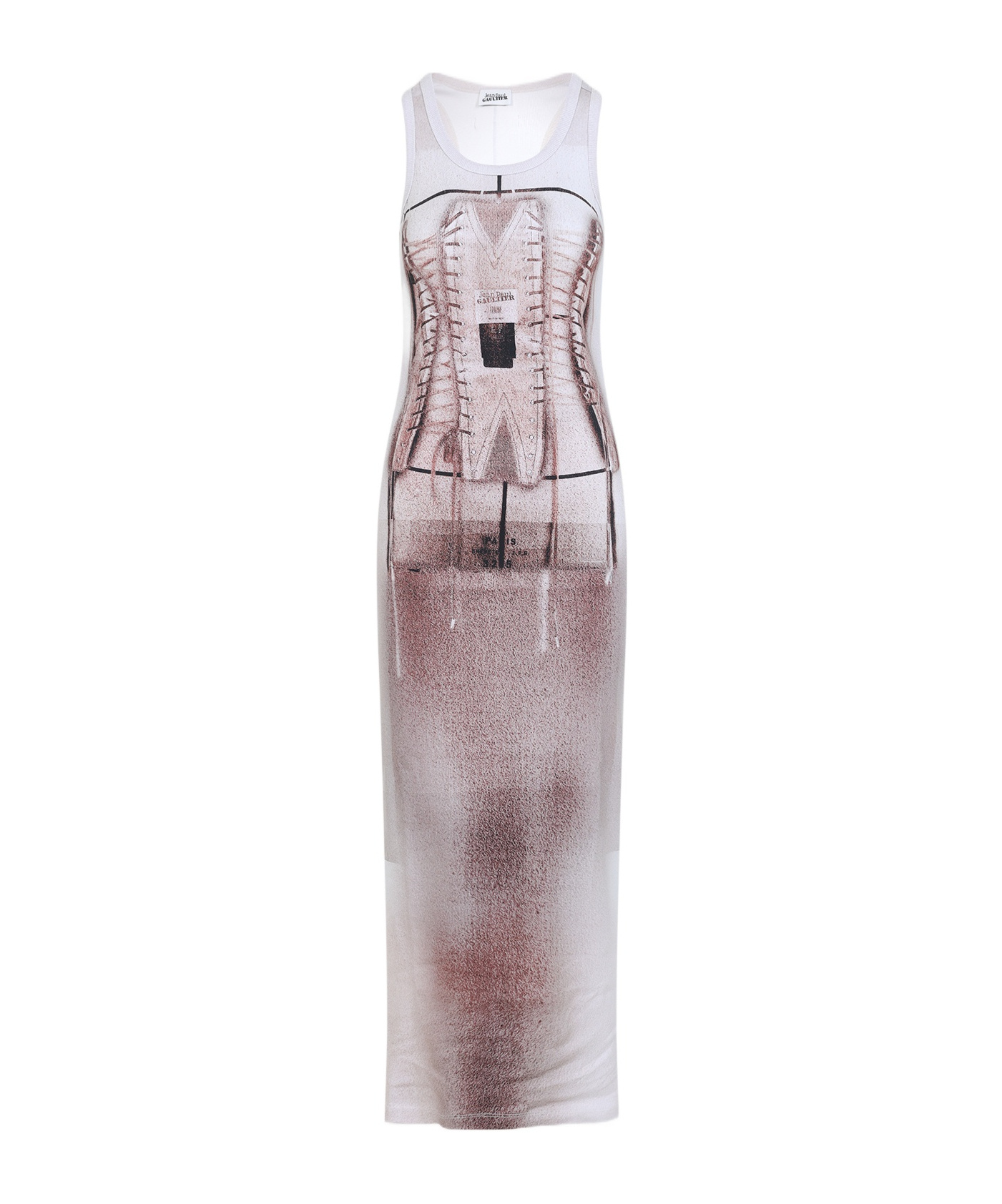 Shop Jean Paul Gaultier The Corset Dress In Multicolor