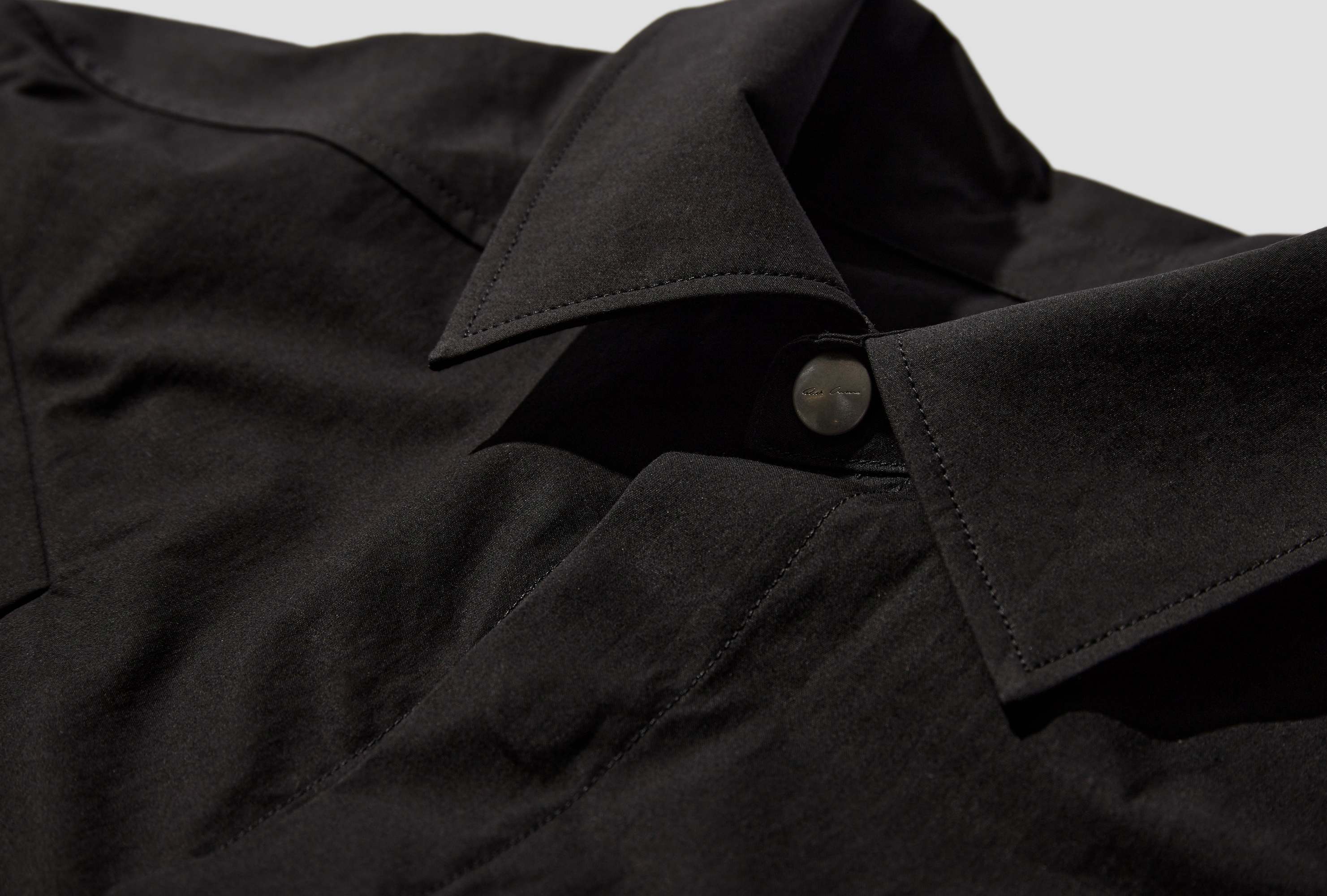 Rick Owens Long-sleeved Shirt In Black