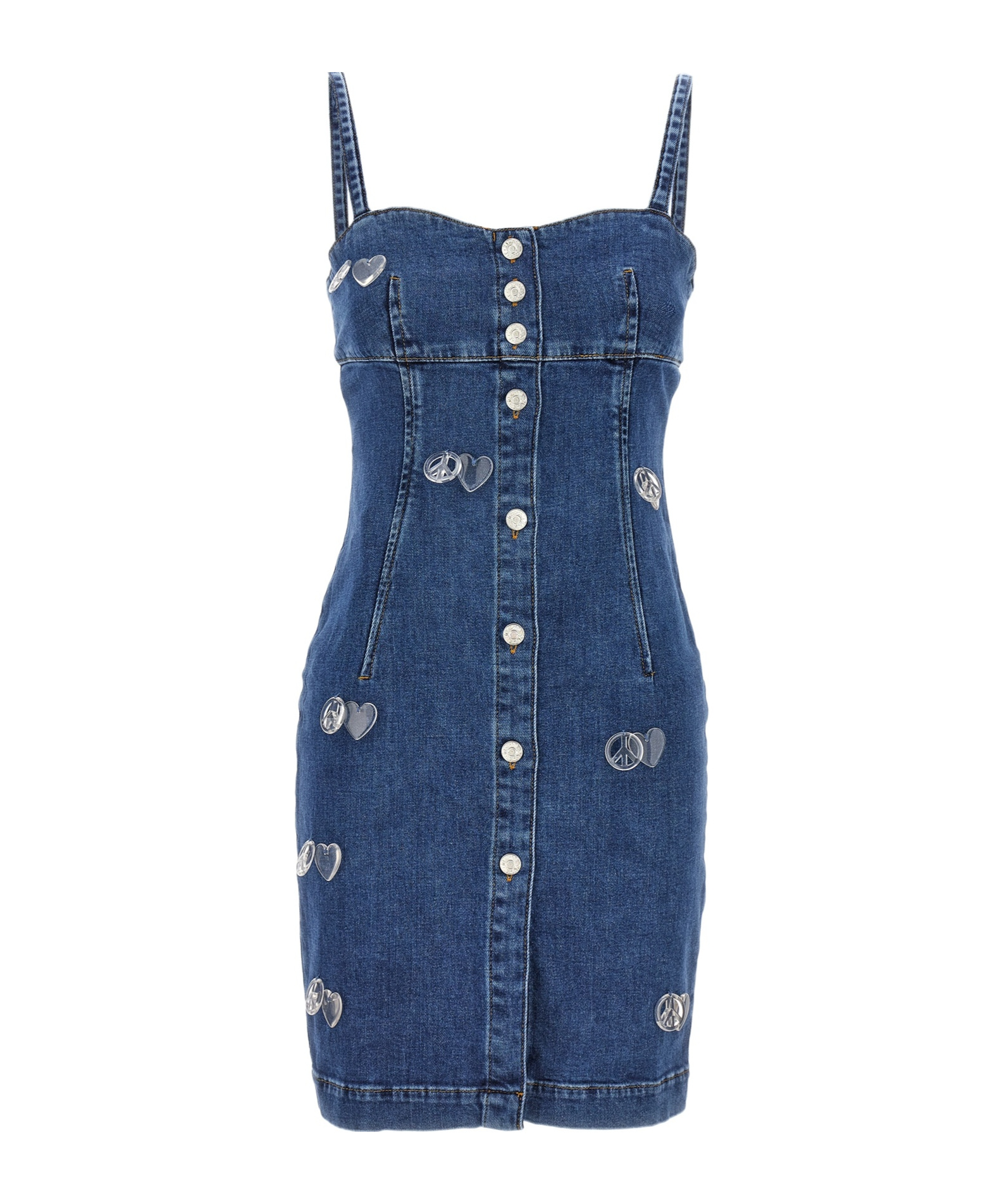 Moschino Jeans Denim Dress In Blue