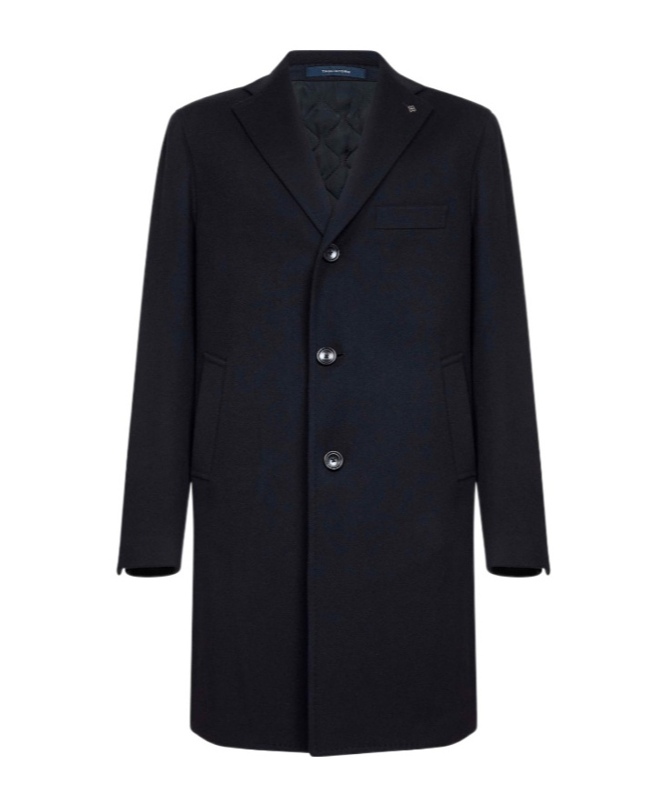 Tagliatore Single-breasted Coat In Black