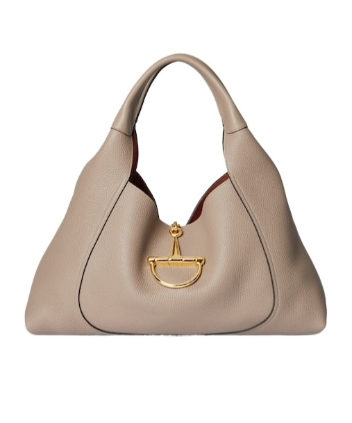 Gucci Softbit Maxi Shoulder Bag In Brown