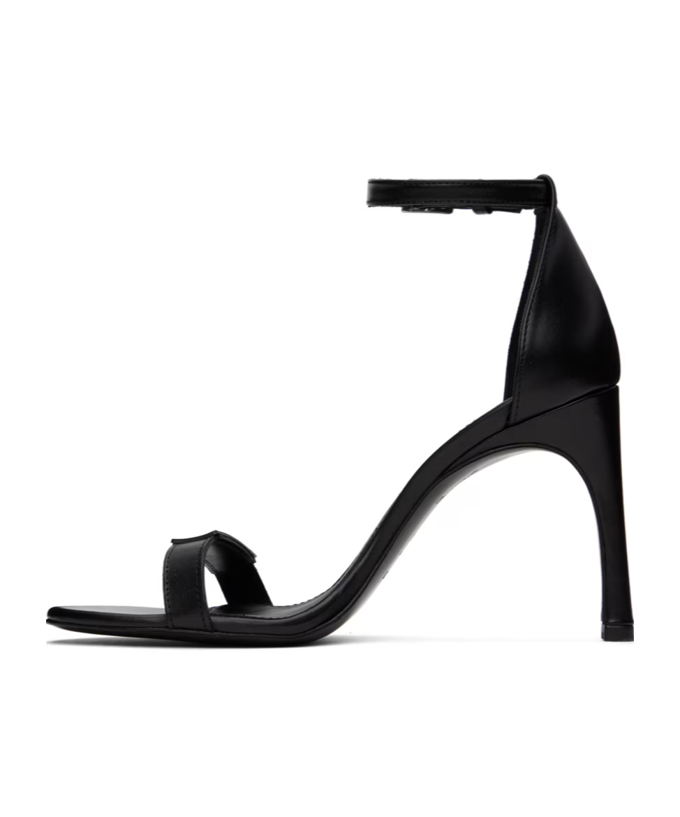 COPERNI SKINNY STRAP LOGO HEEL SANDALS 