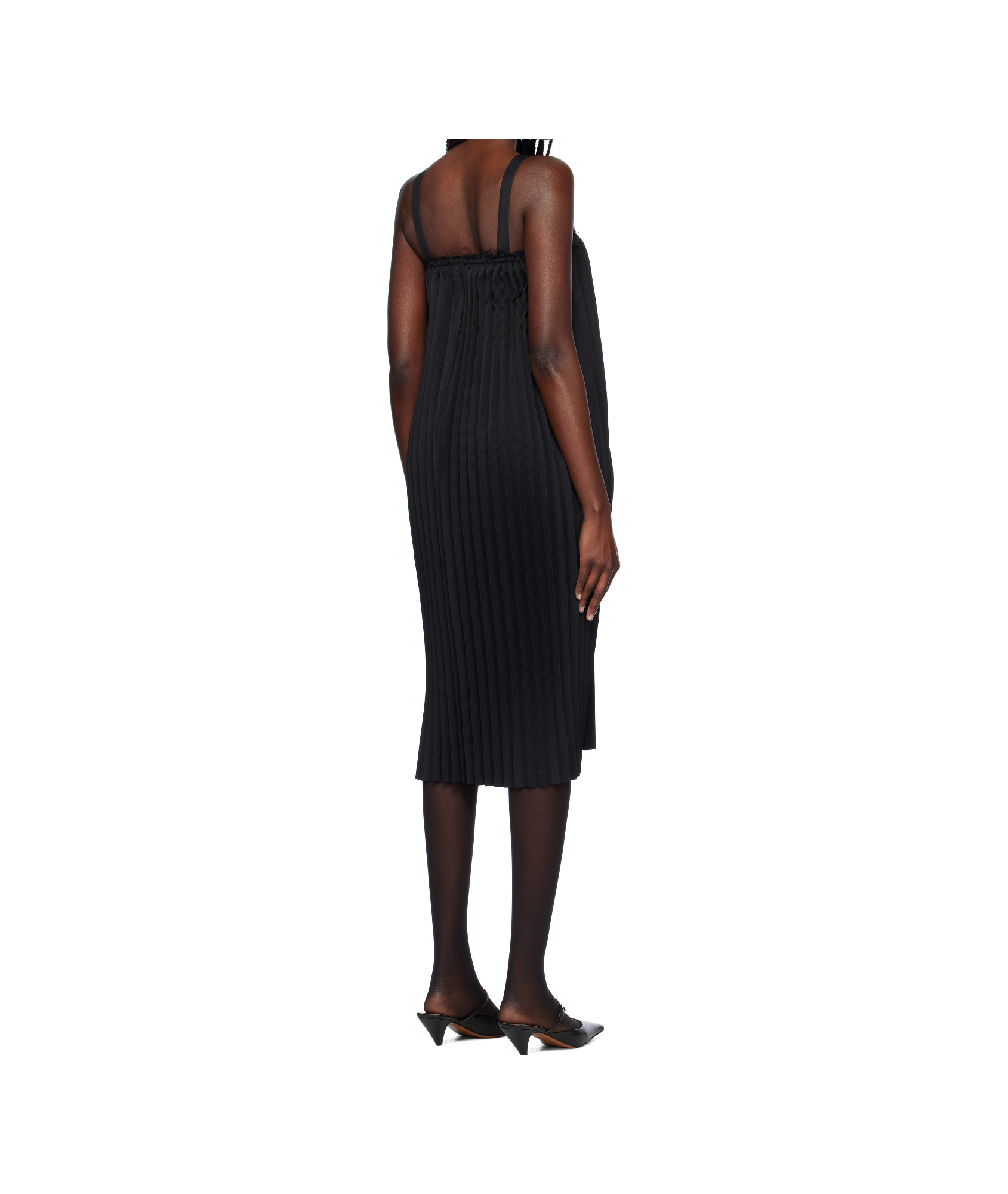 COMME DES GARÇONS GABARDINE MIDI DRESS