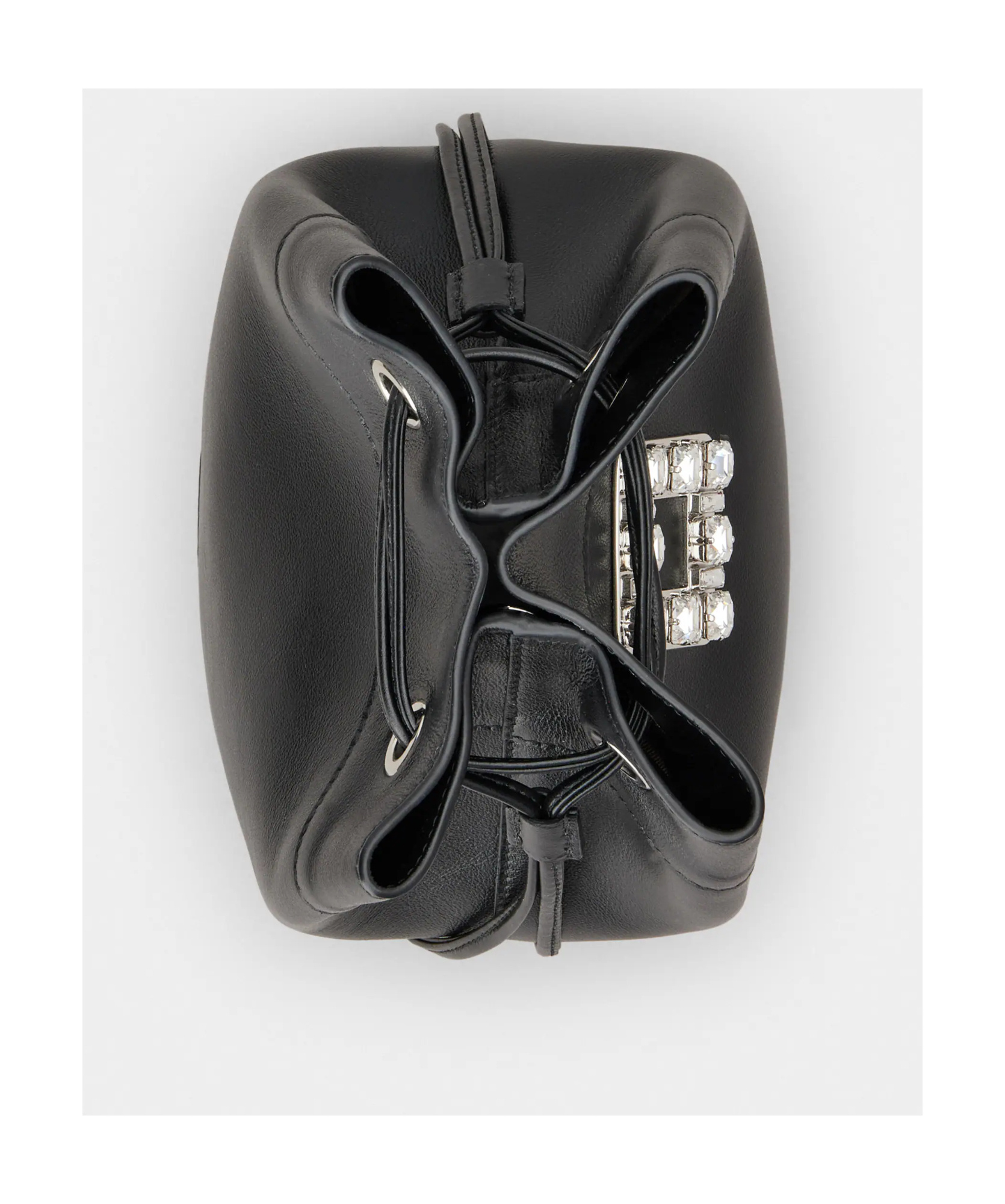 Roger Vivier Black Trs Vivier Bucket Bag In Black