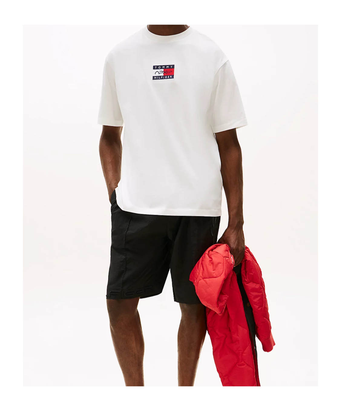 Tommy Hilfiger The Apxgp Collection Flag Relaxed T-shirt In White