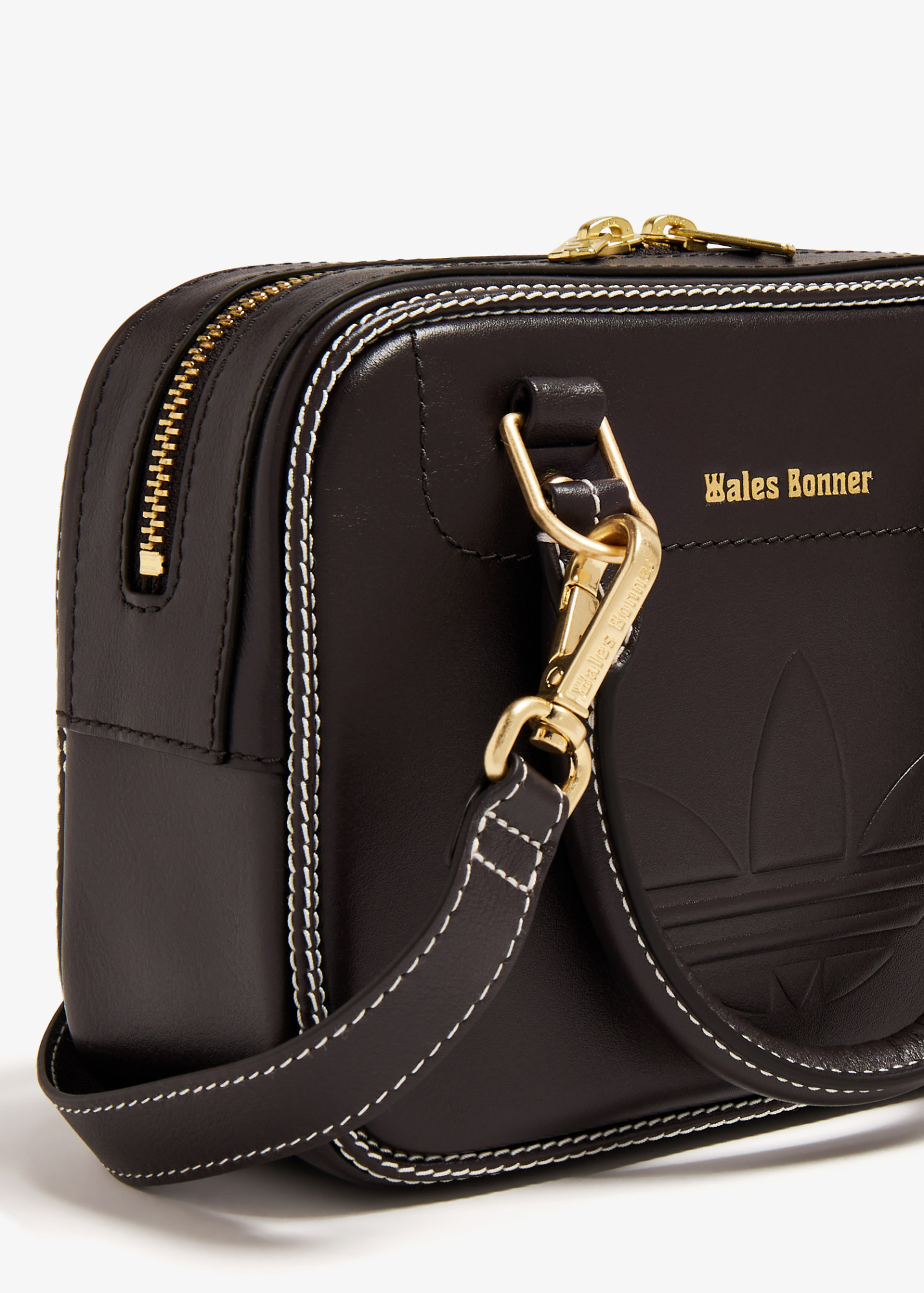 Adidas X Wales B Onner Zipper Shoulder Bag In Black