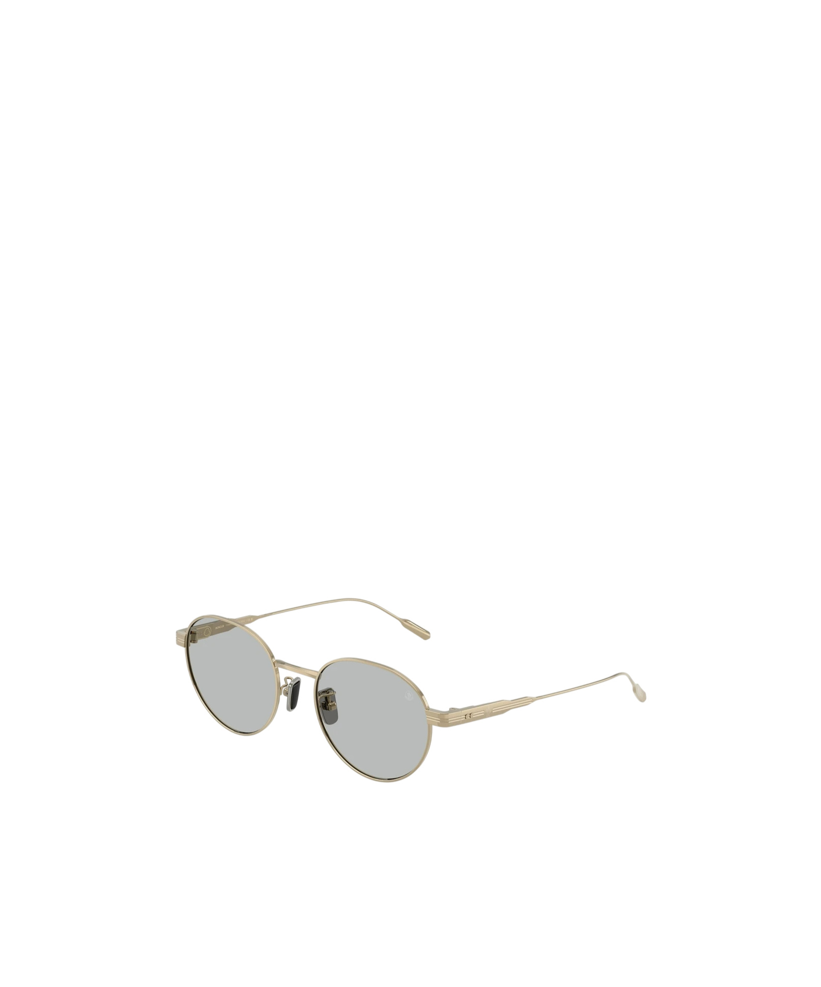 Moncler Subtila Round Frame Sunglasses In Gray