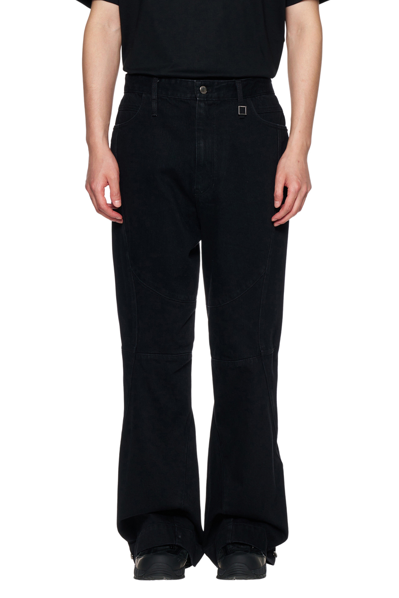 Wooyoungmi Stitched Jeans In Black