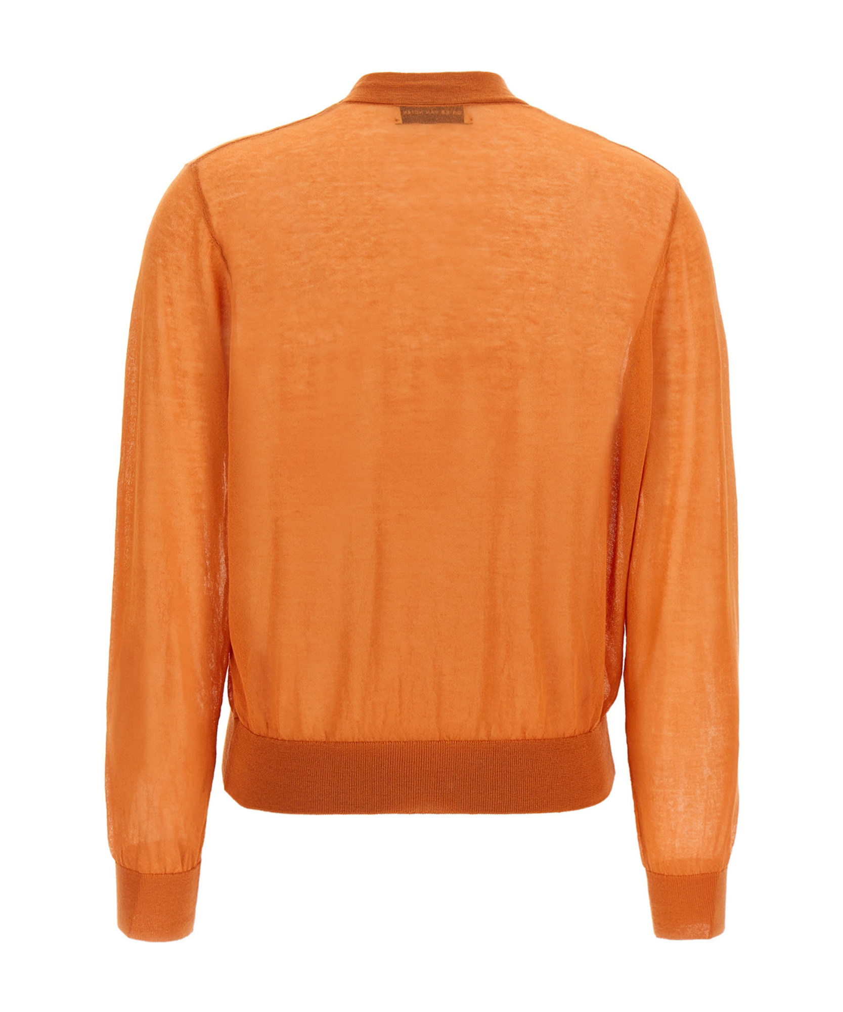 Dries Van Noten Long-sleeved Cardigan In Orange