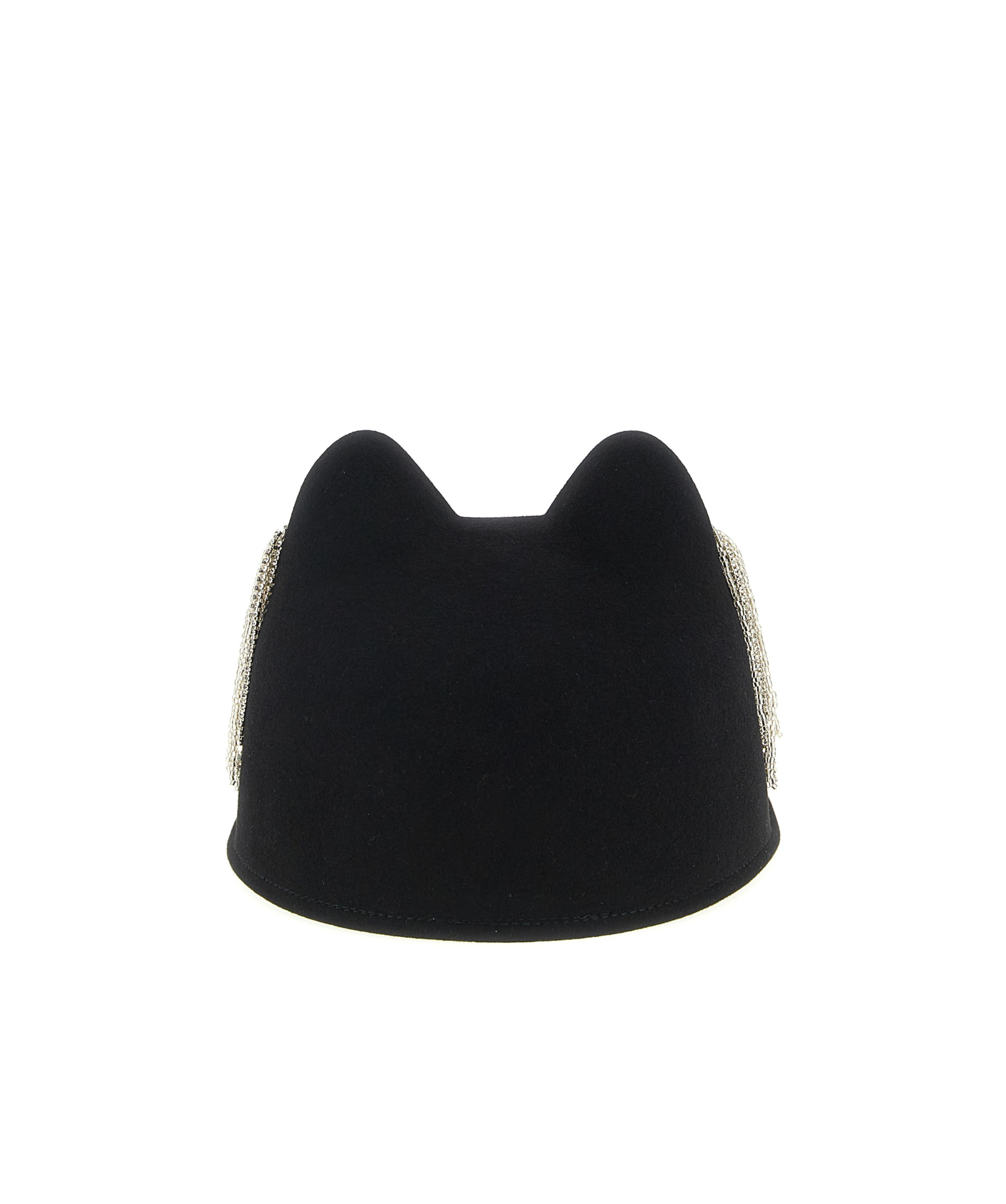 Maison Michel Jamie Hat With Crystals In Black