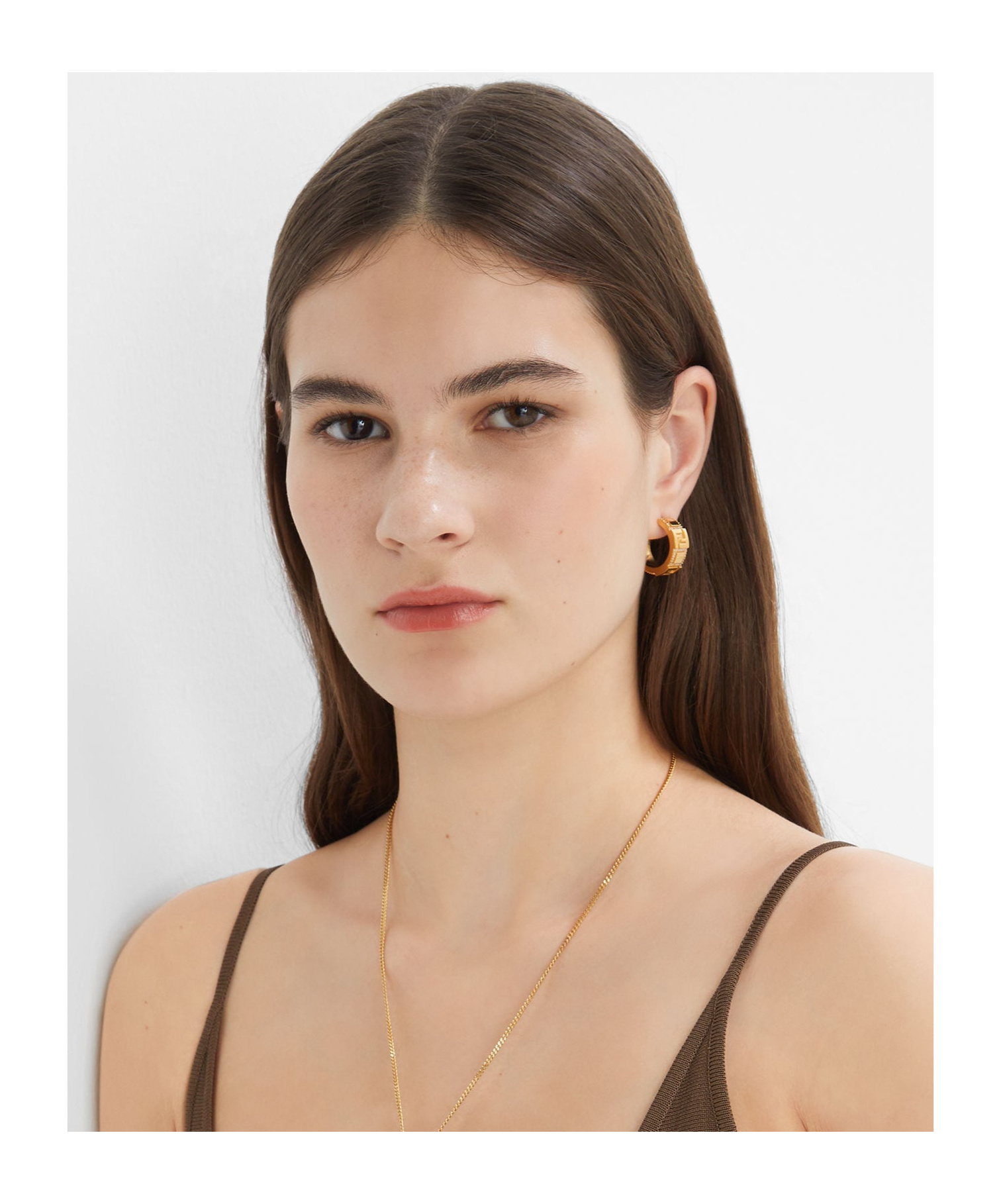 Fendi Golden Iconic Earrings In Yellow