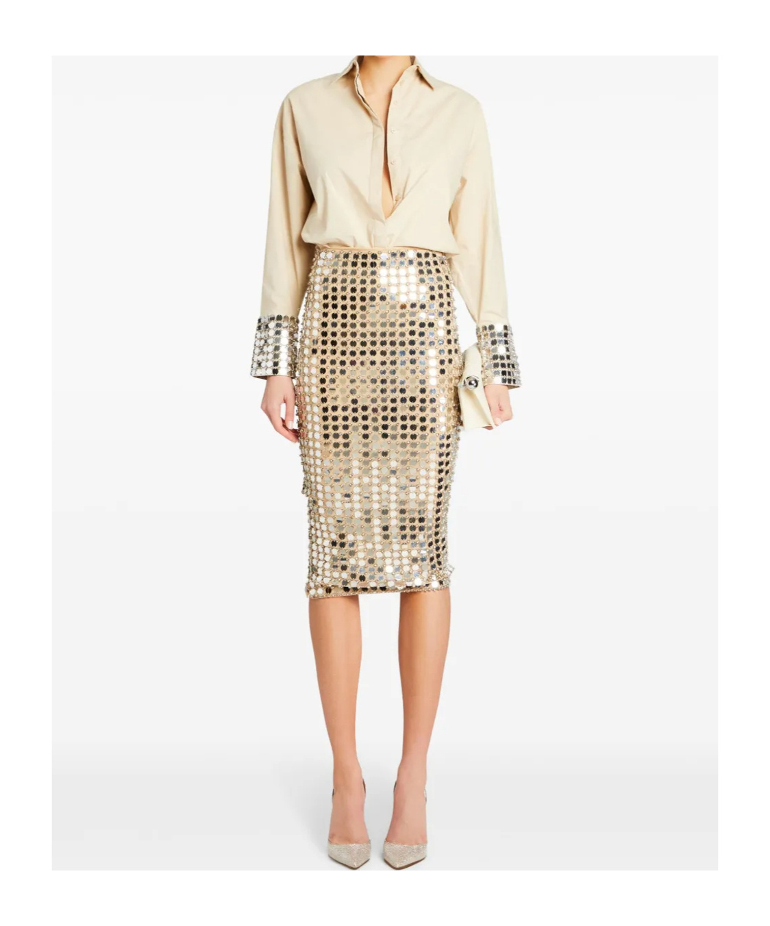 Retroféte Retrofete Sequin Embellished Skirt