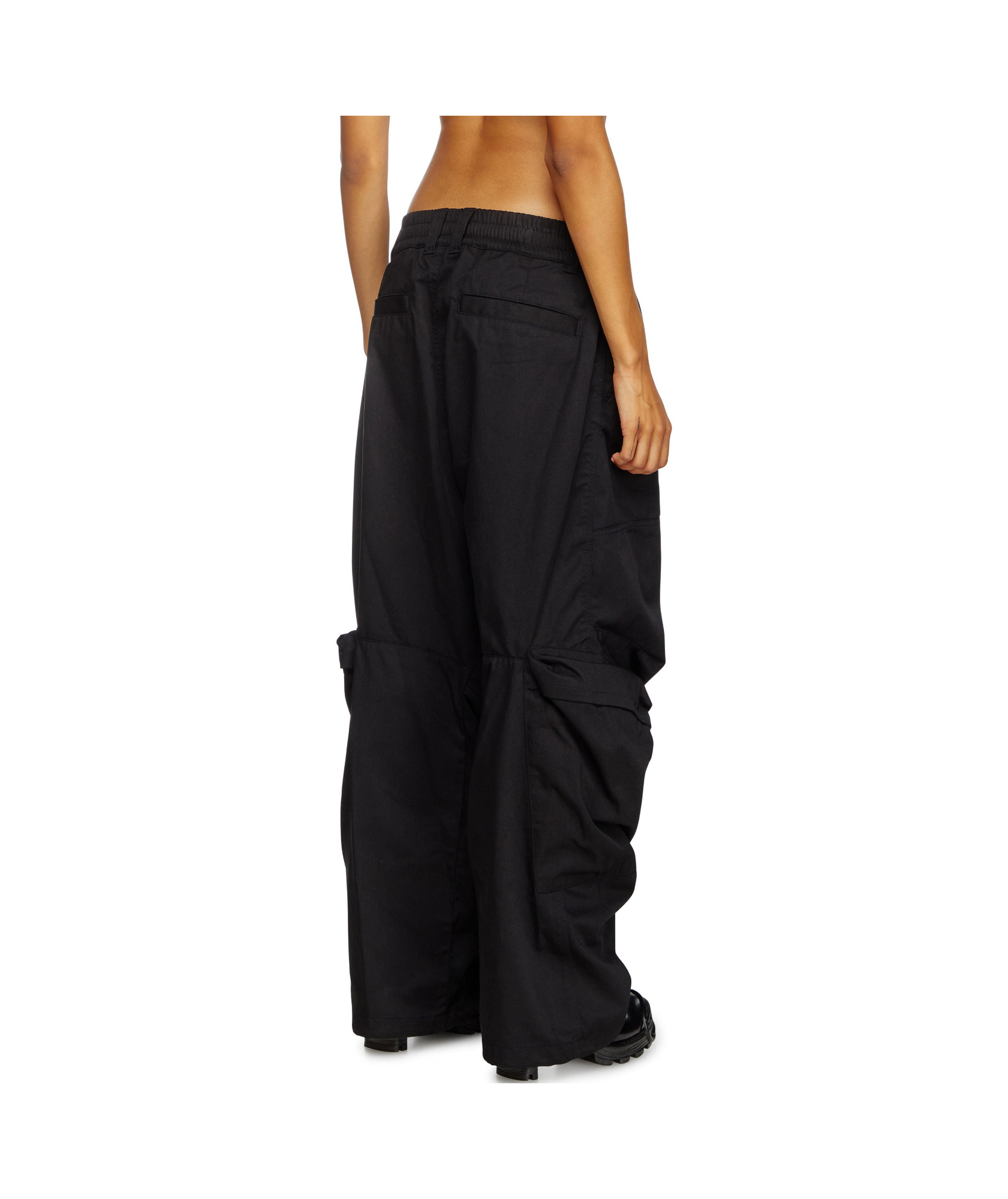 Shop Diesel P-arne-fem-p2 Cargo Pants In Black