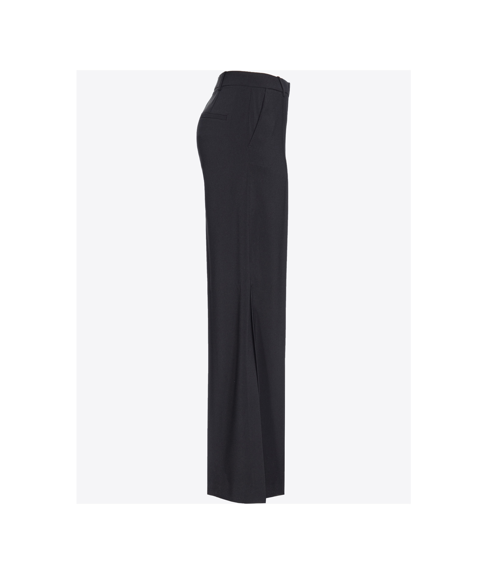Pinko Pressed-crease Wide-leg Trousers In Black