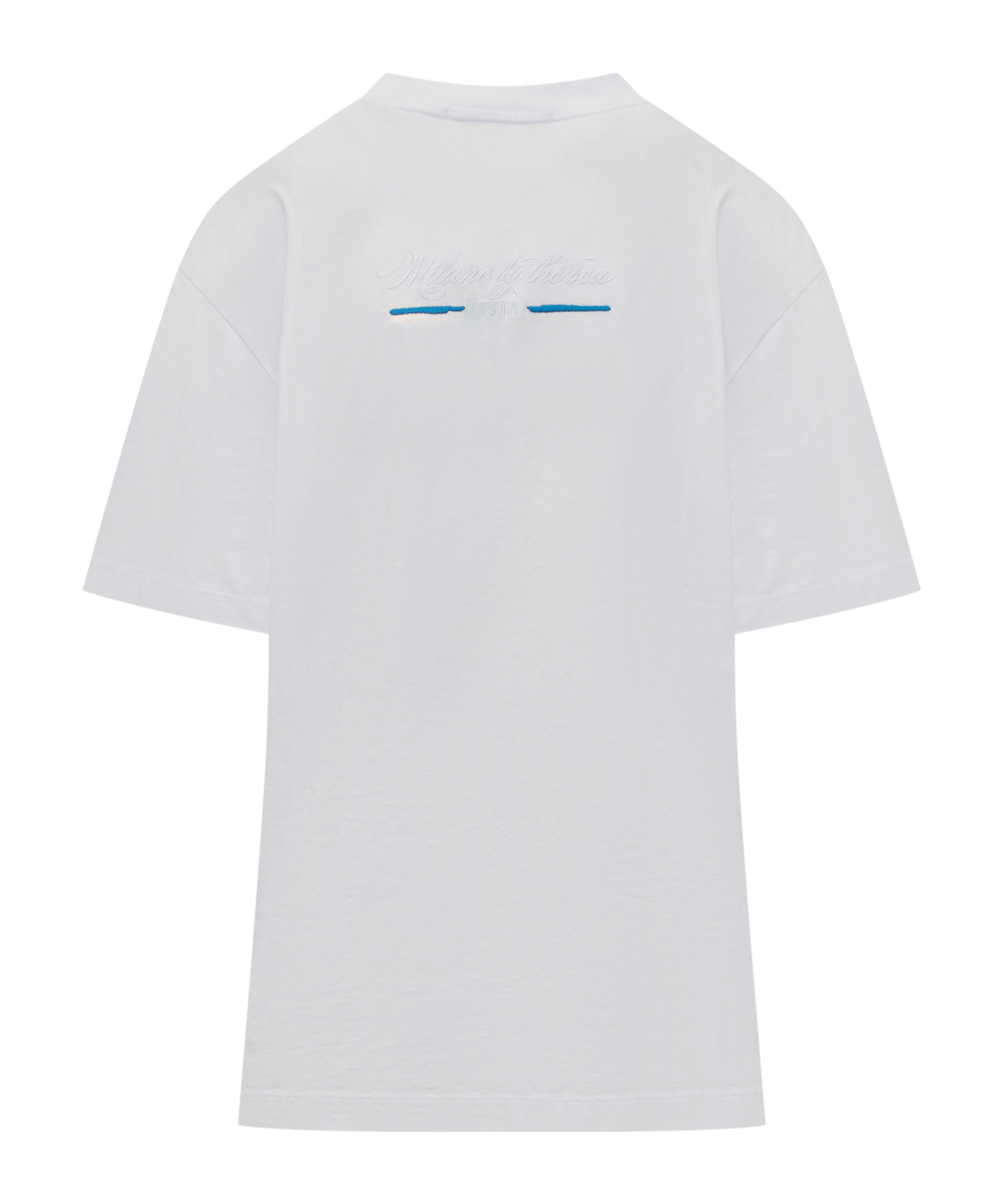 Msgm White Cotton T-shirt In White