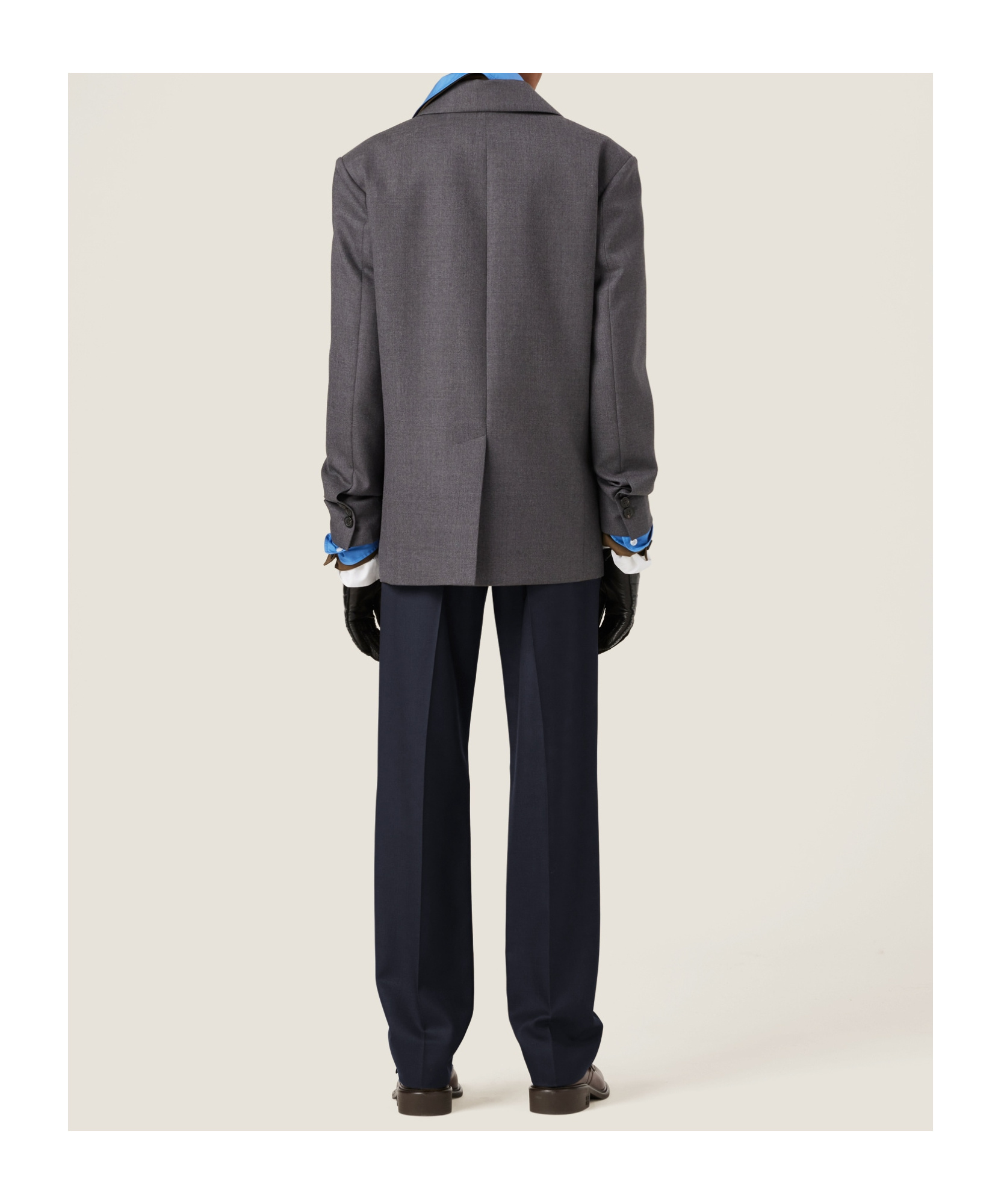 Miu Miu Gabardine Trousers In Black