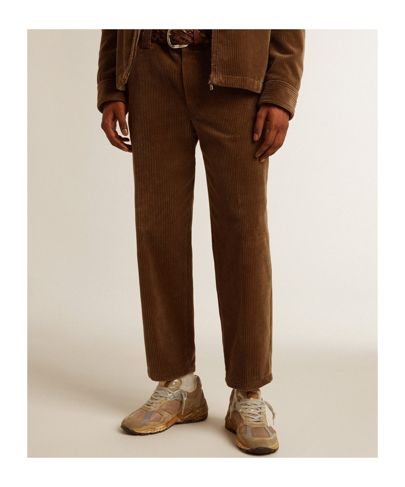 Golden Goose Belt-loop Casual Pants In Brown