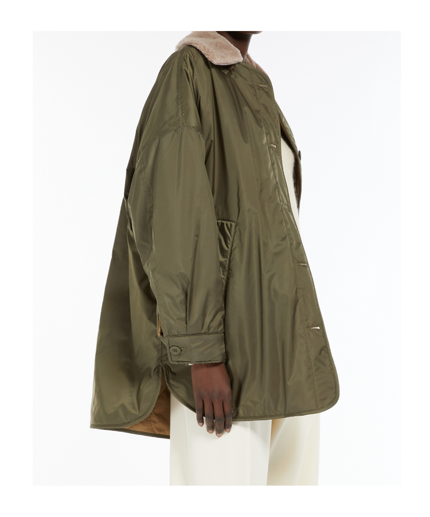 Weekend Max Mara Long-sleeved Double-sided Cotton Suit In Brown