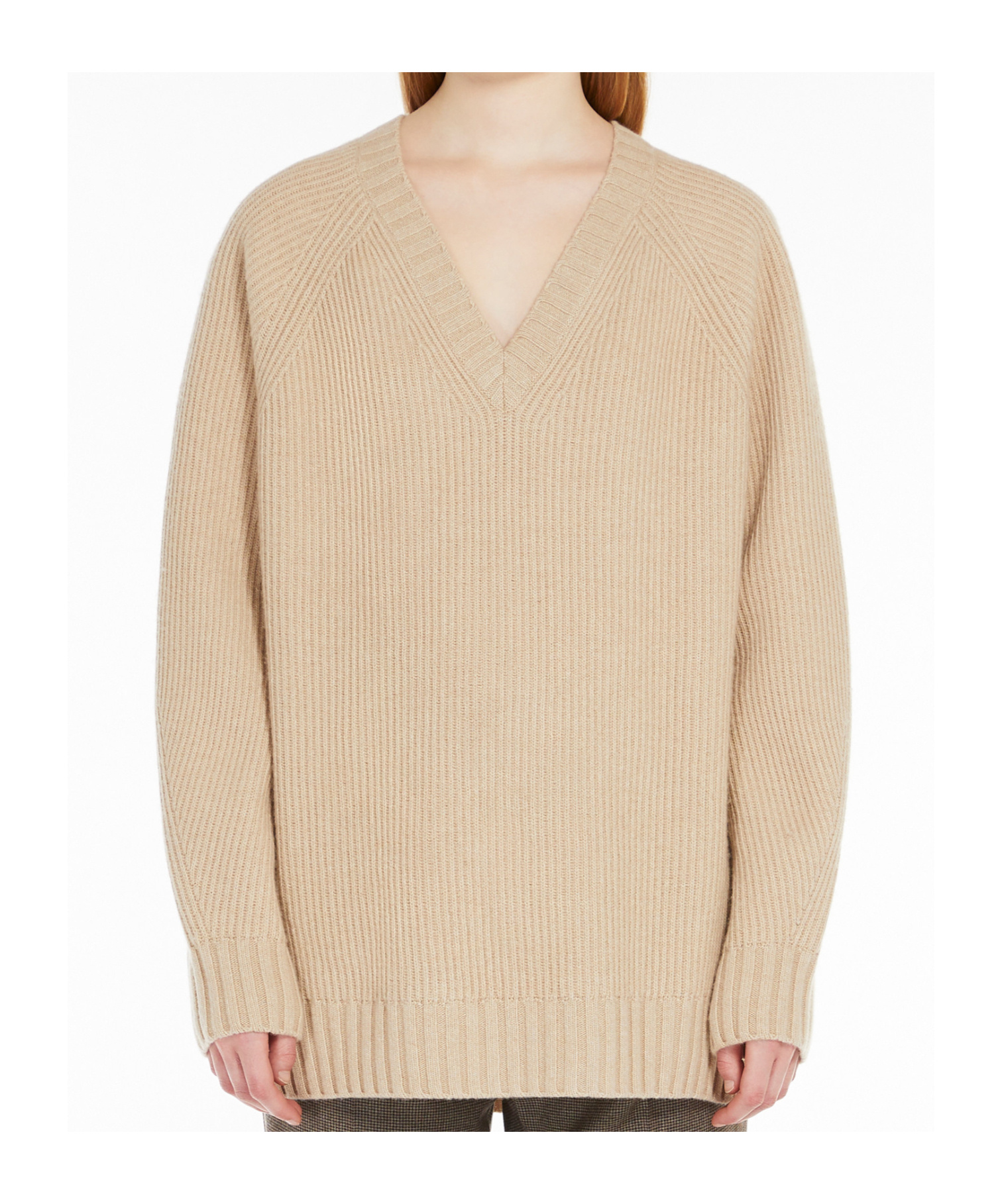WEEKEND MAX MARA WEEKEND MAX MARA V-NECK LONG-SLEEVED JUMPER 