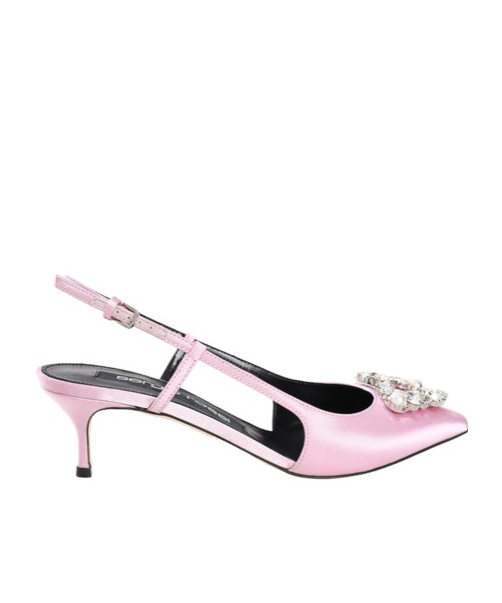 Sergio Rossi 50mm Sr. Godiva Pumps In Pink