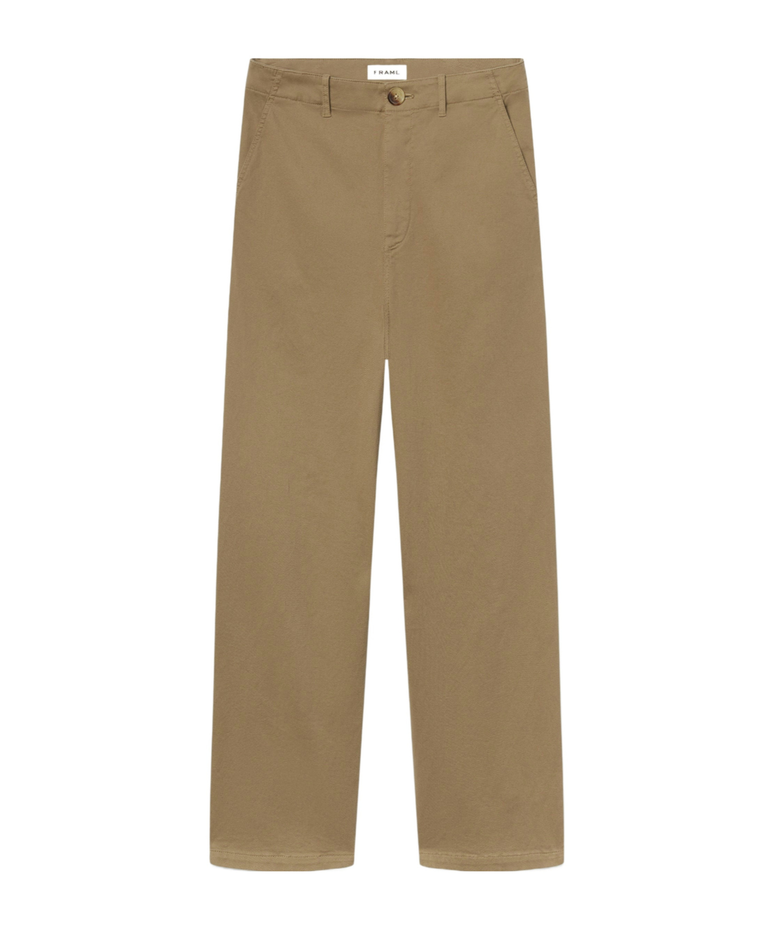 Frame Casual Pants With Belt Loops In Brown