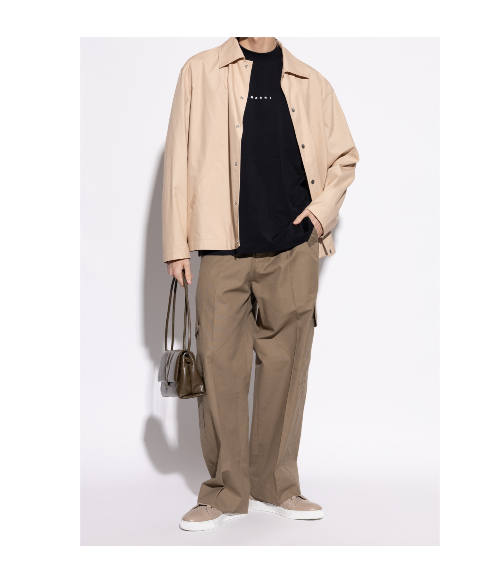 Lanvin Dbb1 Suede And Leather Sneakers For Men In Neutral