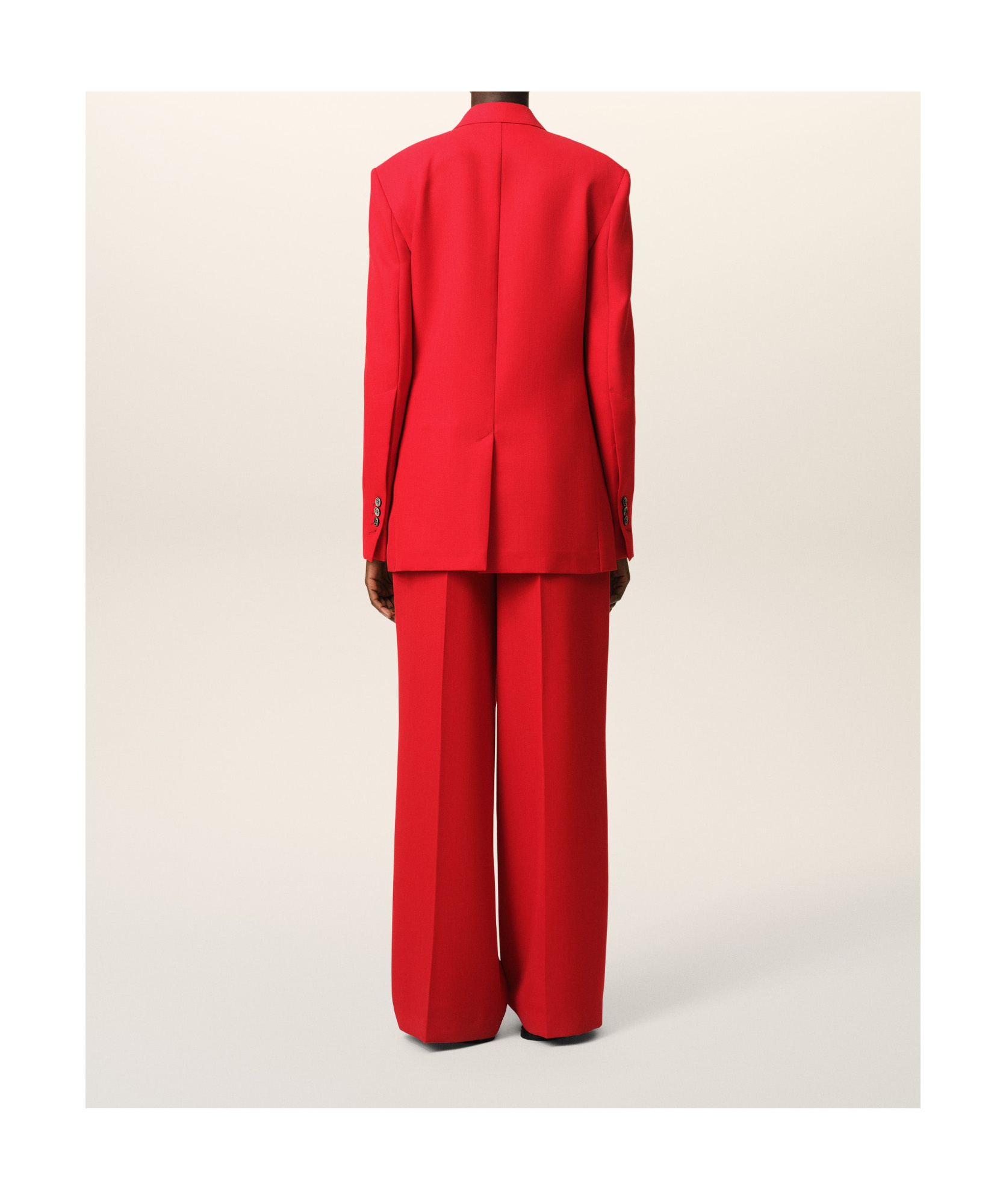 Ami Alexandre Mattiussi Lapel Long-sleeved Suit Coat In Red