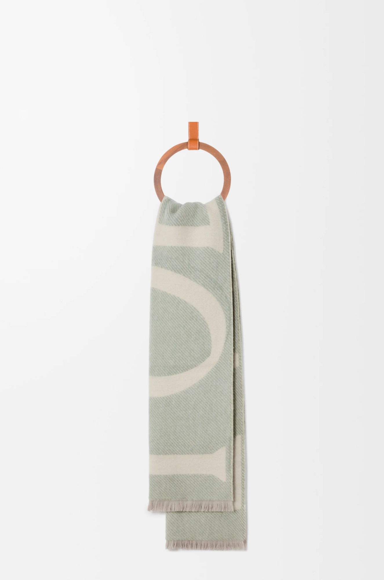 Loewe Rectangular Scarf In Neutral