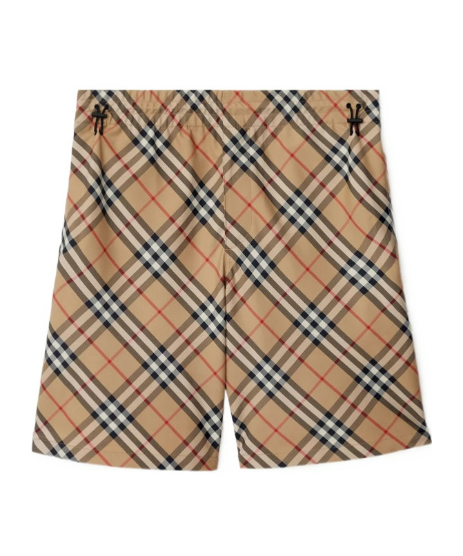 Burberry Vintage Check-print Drawstring Shorts In Multicolor